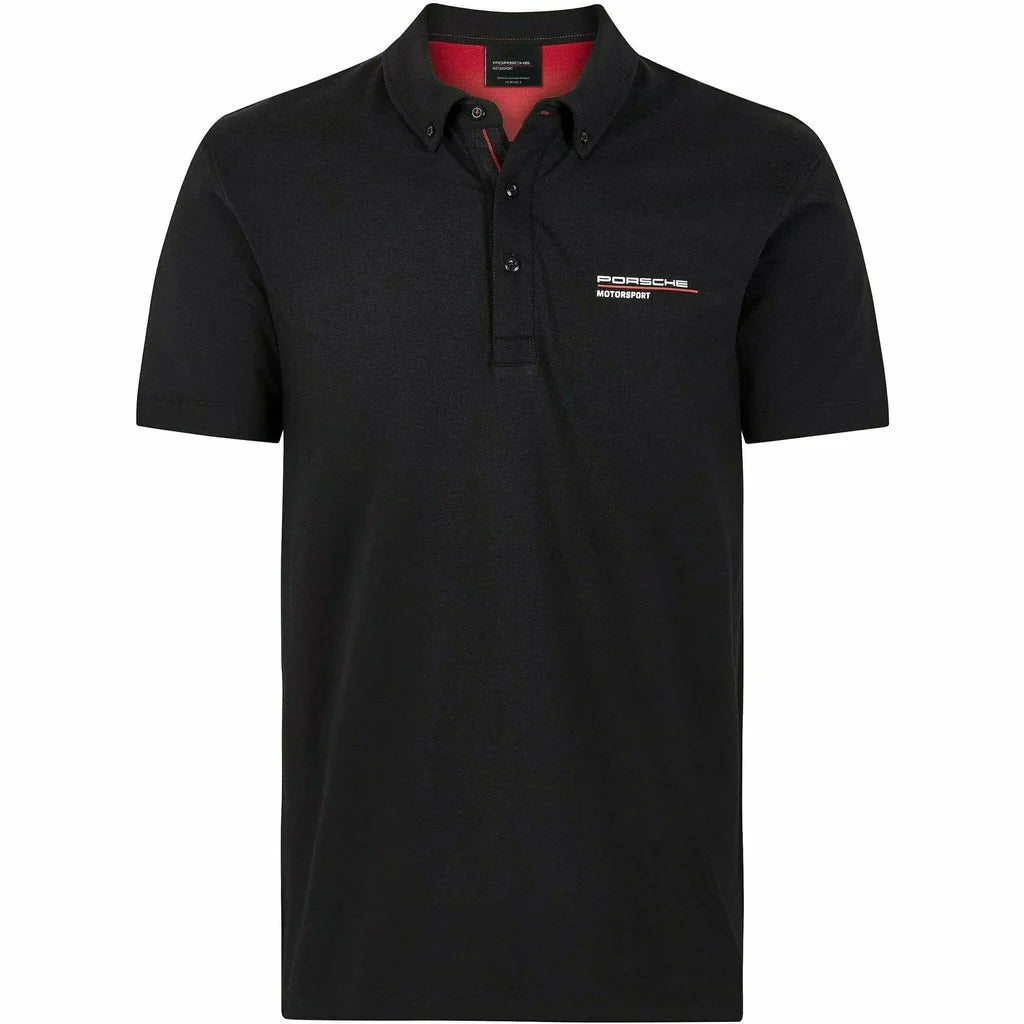 Porsche Motorsport Men's Casual Team Polo Black – 2025 Edition