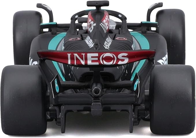 1:43 Mercedes-AMG Petronas F1 Diecast Model – Lewis Hamilton/George Russell by Bburago