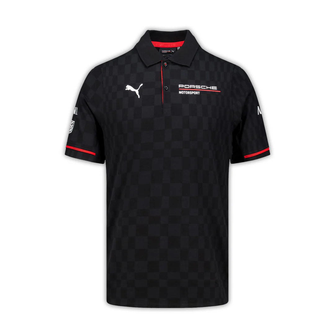 Porsche Motorsport Men's Team Polo Black – 2025 Edition