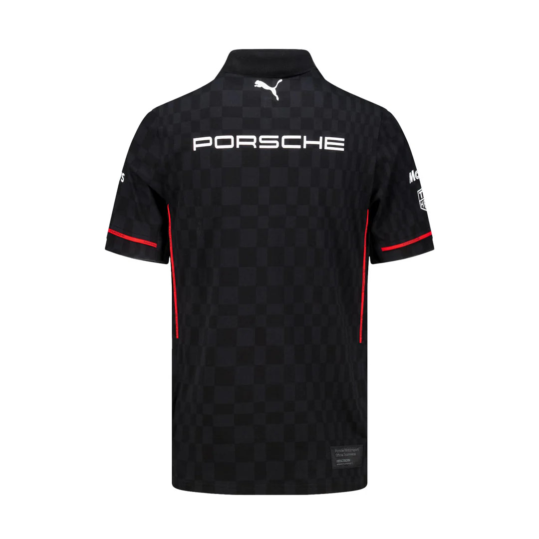 Porsche Motorsport Men's Team Polo Black – 2025 Edition
