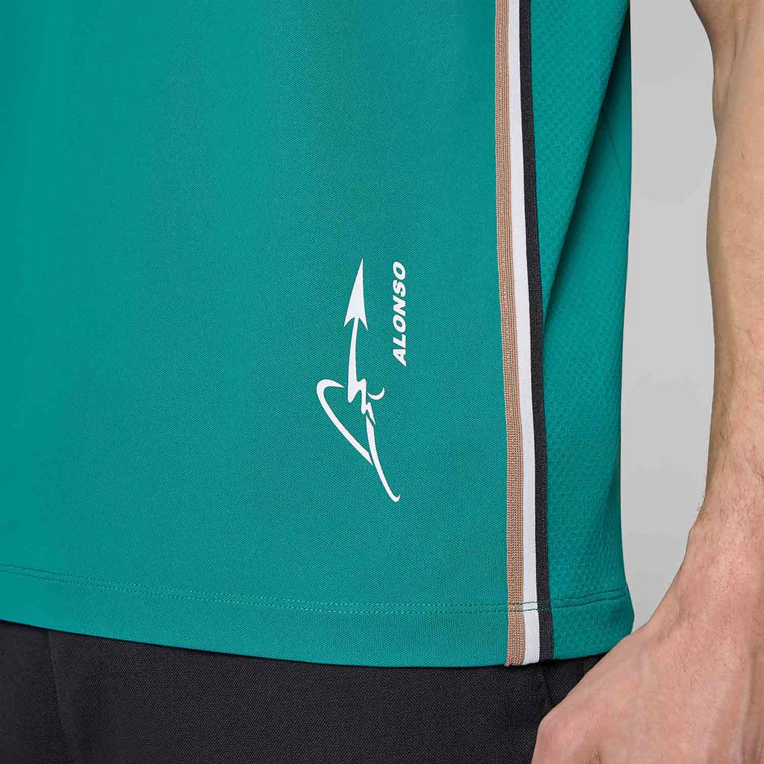 Aston Martin F1 Alonso Team Performance Tee Green – 2025 Edition