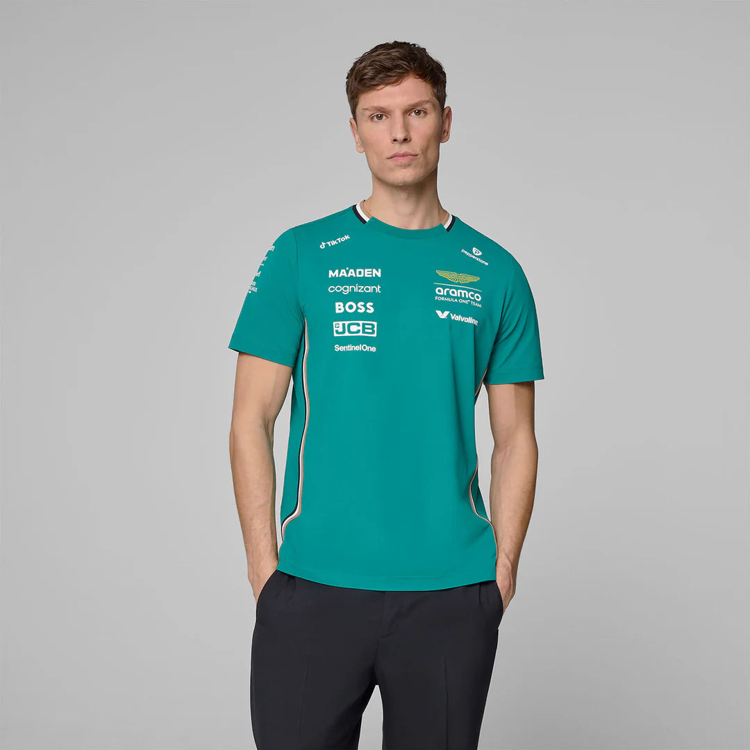 Aston Martin F1 Men's Team Performance Tee Green – 2025 Edition