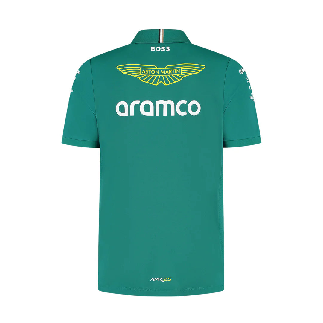 Aston Martin F1 Men's Team Team Polo Green – 2025 Edition