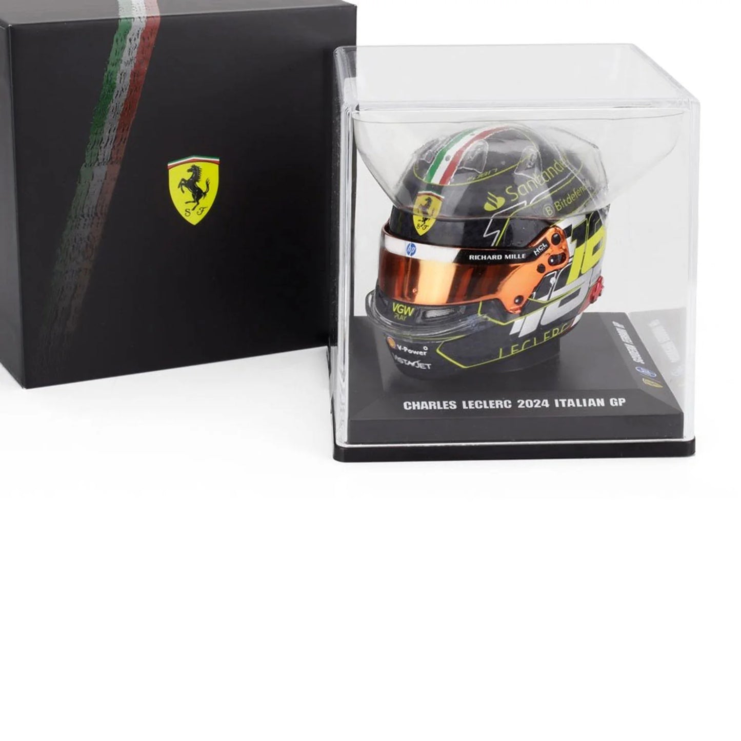 MINI HELMET 1:5 CHARLES LECLERC MONZA 2024 GP WINNER LIMITED EDITION