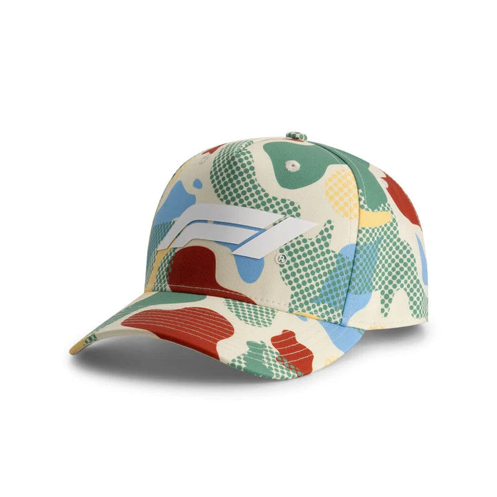 F1 Official Merchandise Camo Baseball Race Cap Cream