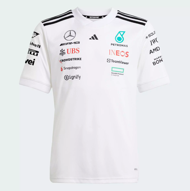 Mercedes Men's Driver Performance Tee Jersey – 2025 Edition