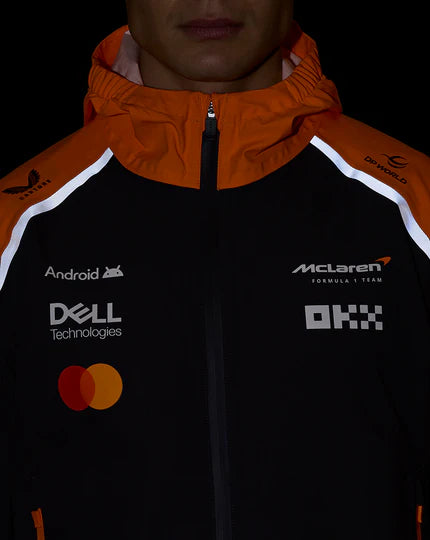 Mclaren Unisex Team Waterproof Rain Track Jacket Phantom – 2025 Edition