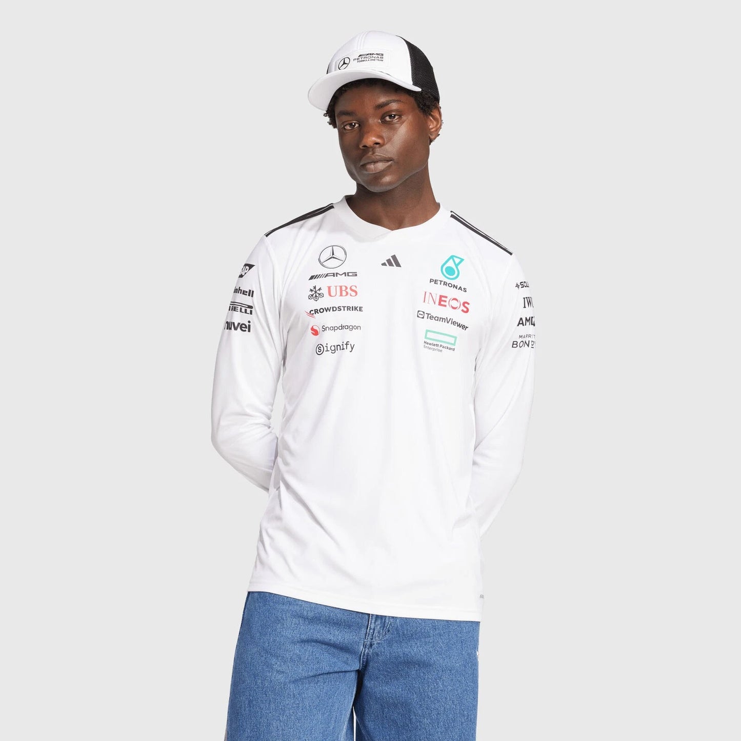 Mercedes-Amg Petronas F1 Men's Driver Long sleve Jersey – 2025 Edition