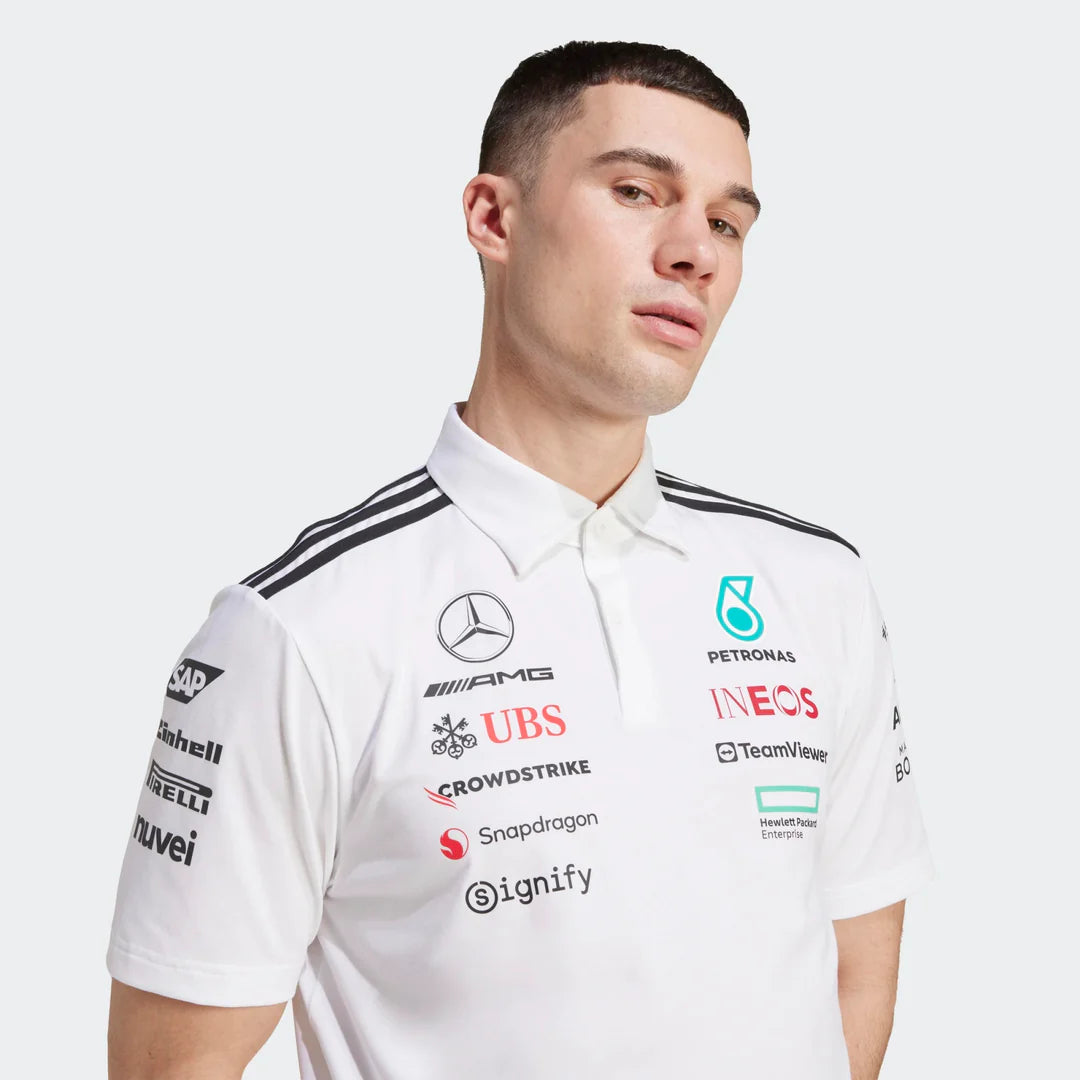 Mercedes-Amg Petronas F1 Men's Team Polo – 2025 Edition