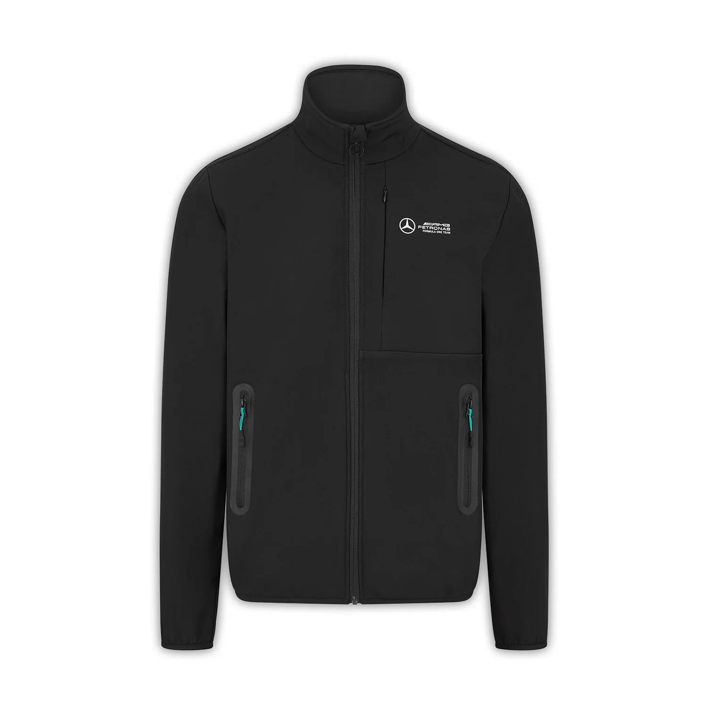 Mercedes-Amg Petronas F1 Men's Track Jacket Black – 2025 Edition