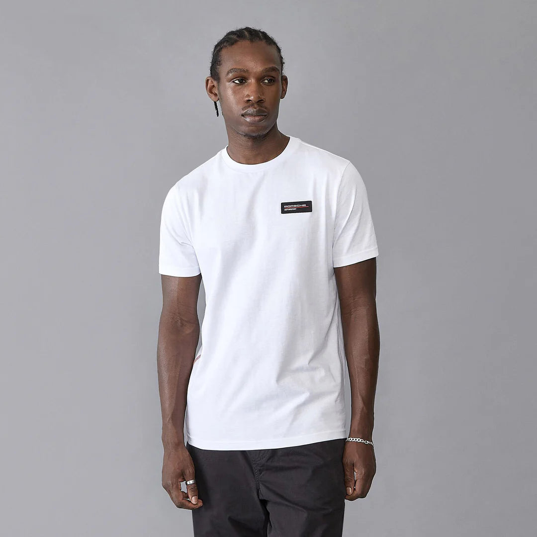 Porsche Motorsport Logo Performance Tee Black/White – 2025 Edition