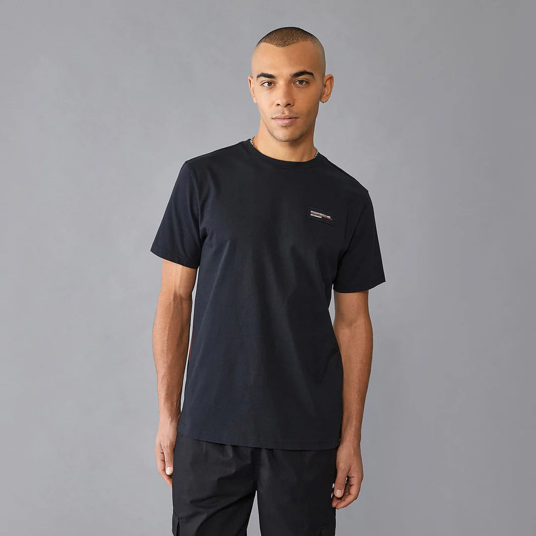 Porsche Motorsport Logo Performance Tee Black/White – 2025 Edition