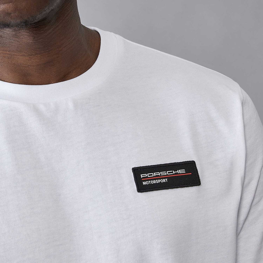Porsche Motorsport Logo Performance Tee Black/White – 2025 Edition