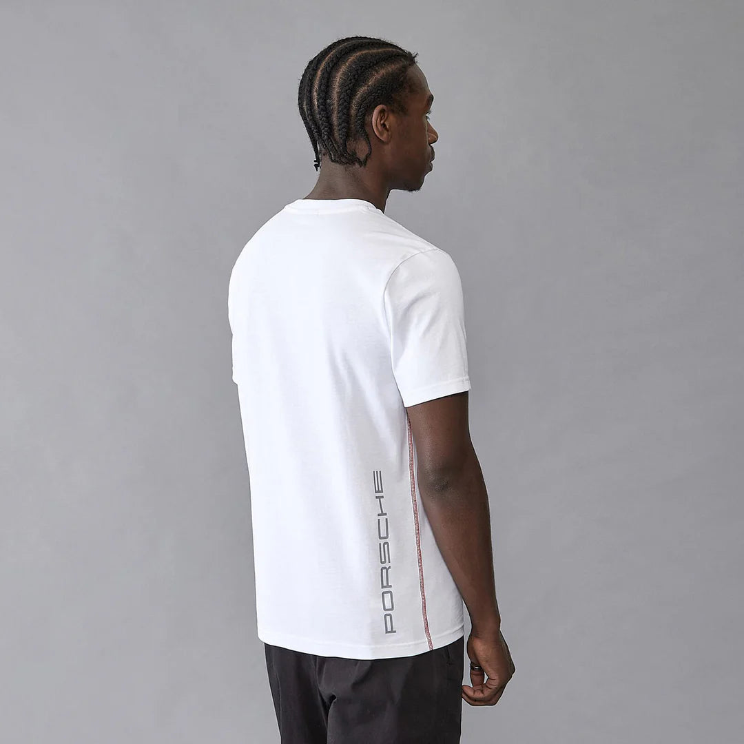 Porsche Motorsport Logo Performance Tee Black/White – 2025 Edition