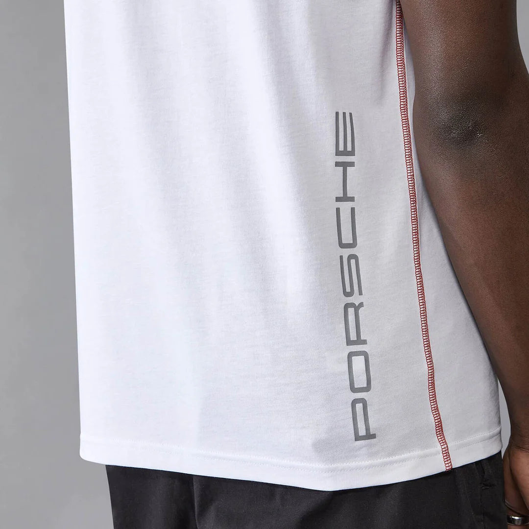 Porsche Motorsport Logo Performance Tee Black/White – 2025 Edition