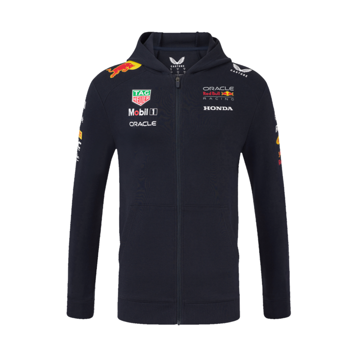 Red Bull Racing Unisex Team Full Zip Hoodie Night Sky – 2025 Edition