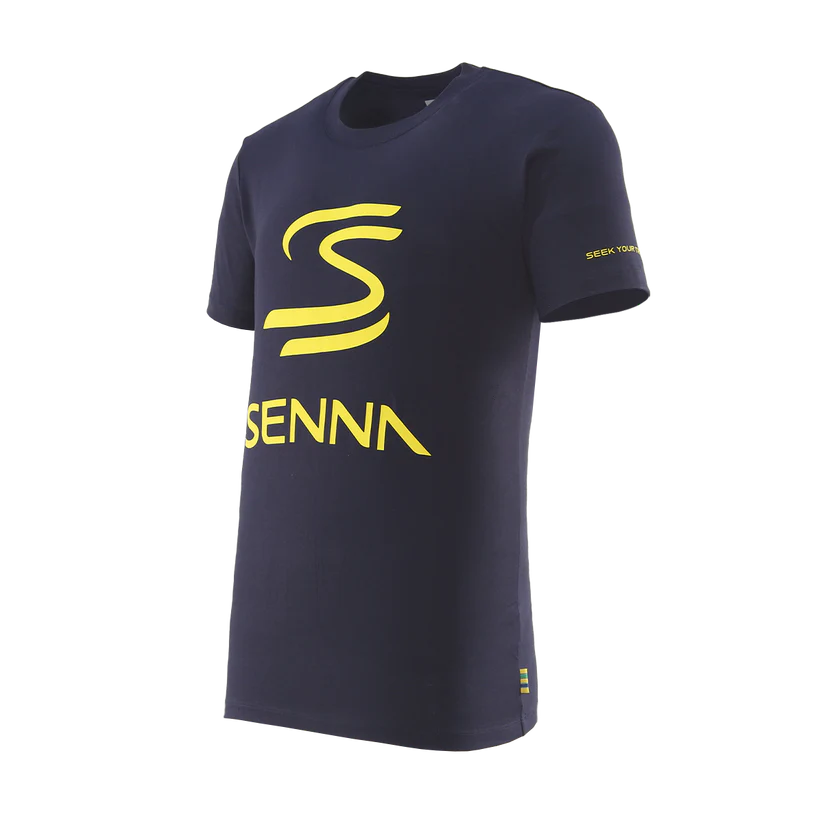 Ayrton Senna F1 Legacy Series Tee Men's Navy – 2025 Edition
