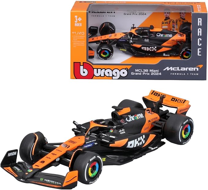1:43 McLaren Diecast Model MCL38 – #4 & #81 by Bburago