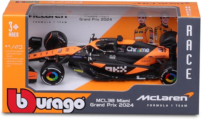 1:43 McLaren Diecast Model MCL38 – #4 & #81 by Bburago