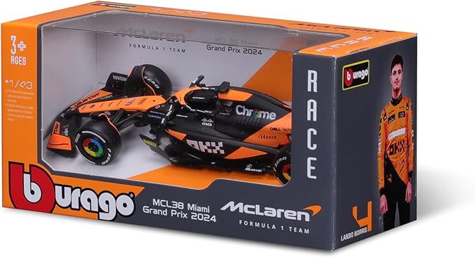 1:43 McLaren Diecast Model MCL38 – #4 & #81 by Bburago