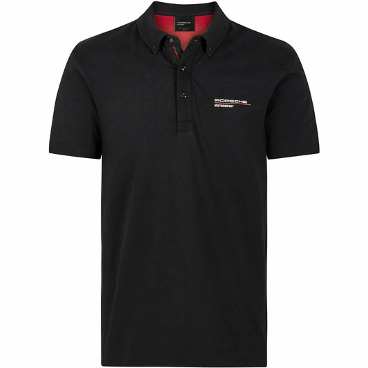 Porsche Motorsport Men's  Casual Team Polo Black – 2025 Edition