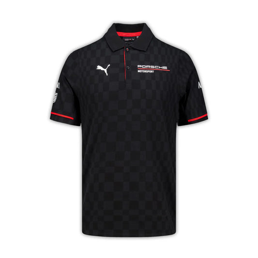 Porsche Motorsport Men's Team Polo Black – 2025 Edition