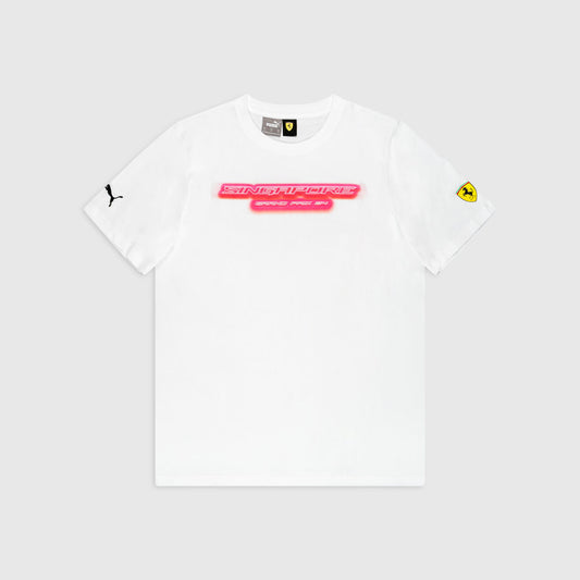 SCUDERIA FERRARI SPECIAL EDITION SINGAPORE TEE WHITE 2024
