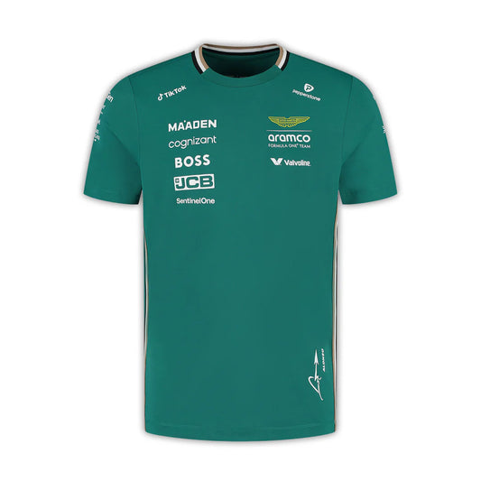 Aston Martin F1 Alonso Team Performance Tee Green – 2025 Edition