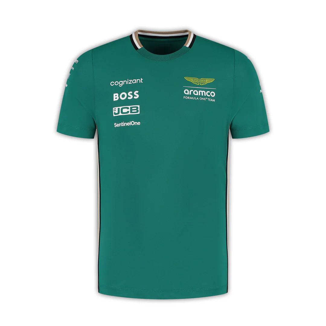Aston Martin F1 Men's Team Performance Tee Green – 2025 Edition