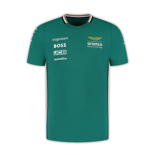 Aston Martin F1 Men's Team Performance Tee Green – 2025 Edition