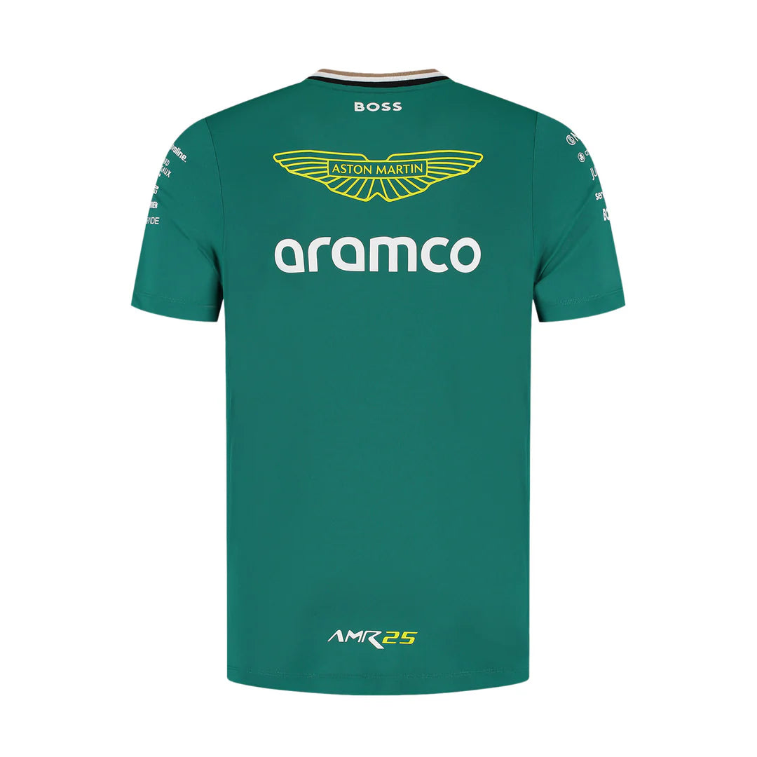 Aston Martin F1 Men's Team Performance Tee Green – 2025 Edition