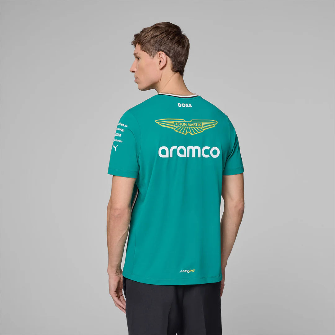 Aston Martin F1 Men's Team Performance Tee Green – 2025 Edition