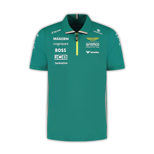 Aston Martin F1 Men's Team Team Polo Green – 2025 Edition