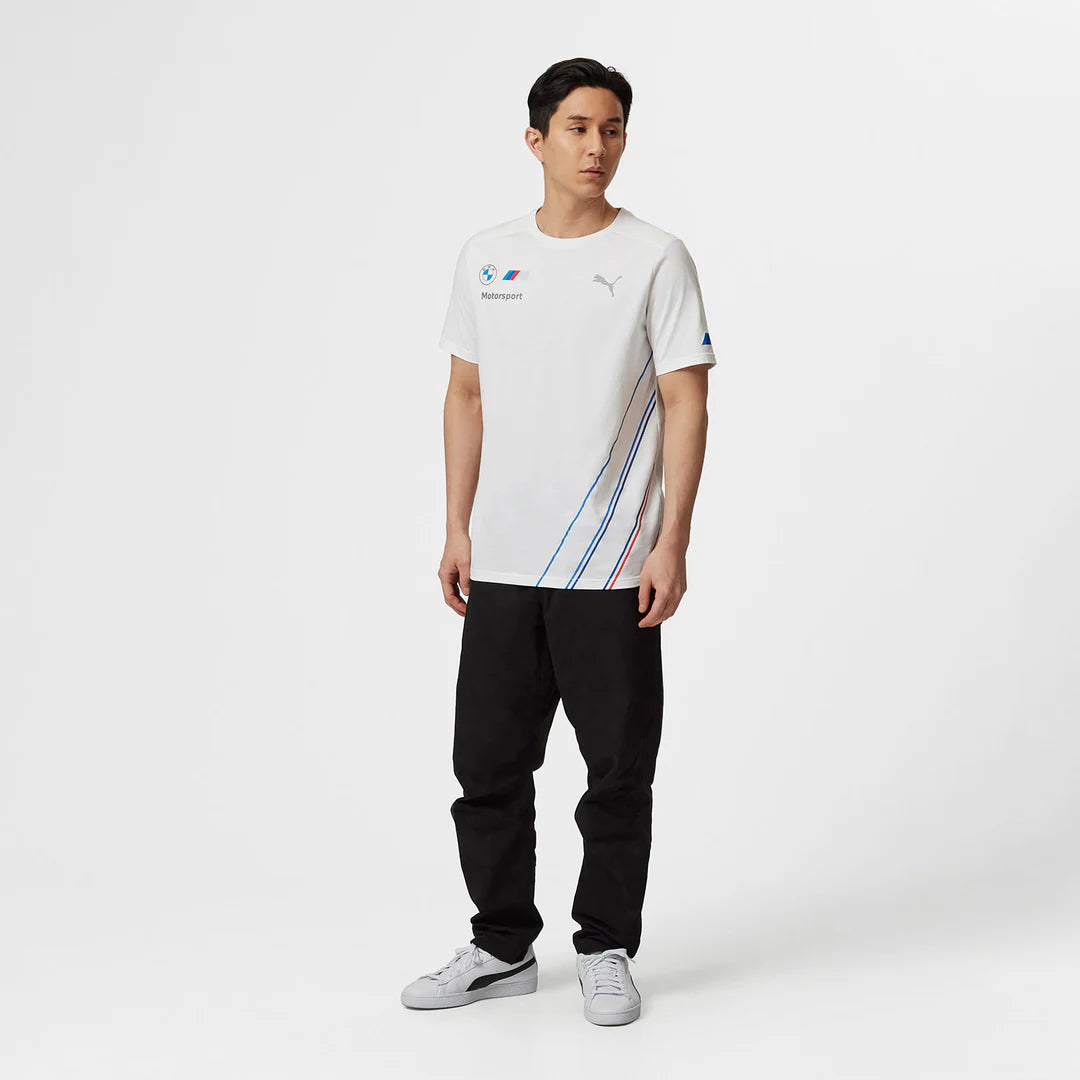 BMW M Series Motorsport Performance Tee – White Edition – 2024 Edition