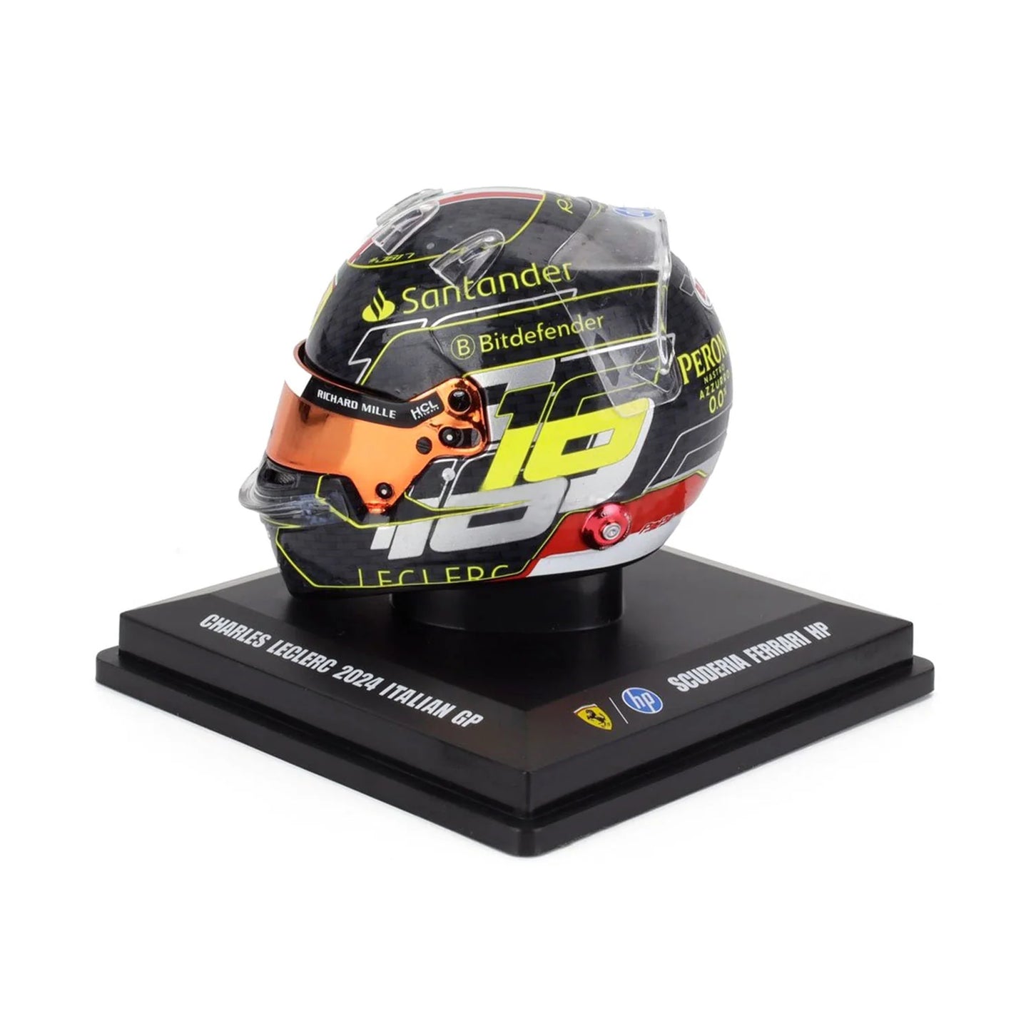 MINI HELMET 1:5 CHARLES LECLERC MONZA 2024 GP WINNER LIMITED EDITION