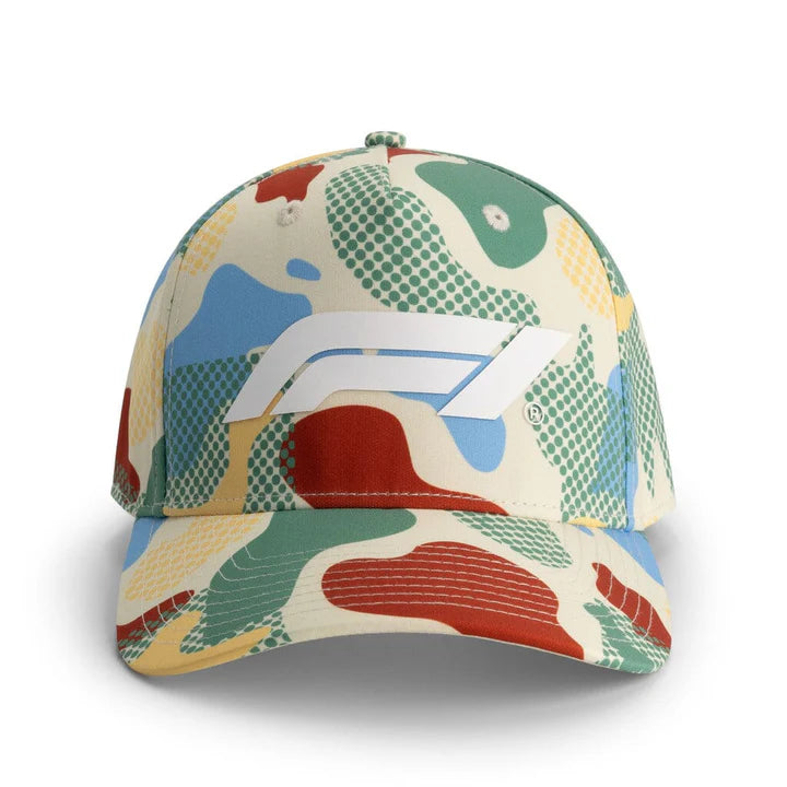 F1 Official Merchandise Camo Baseball Race Cap Cream