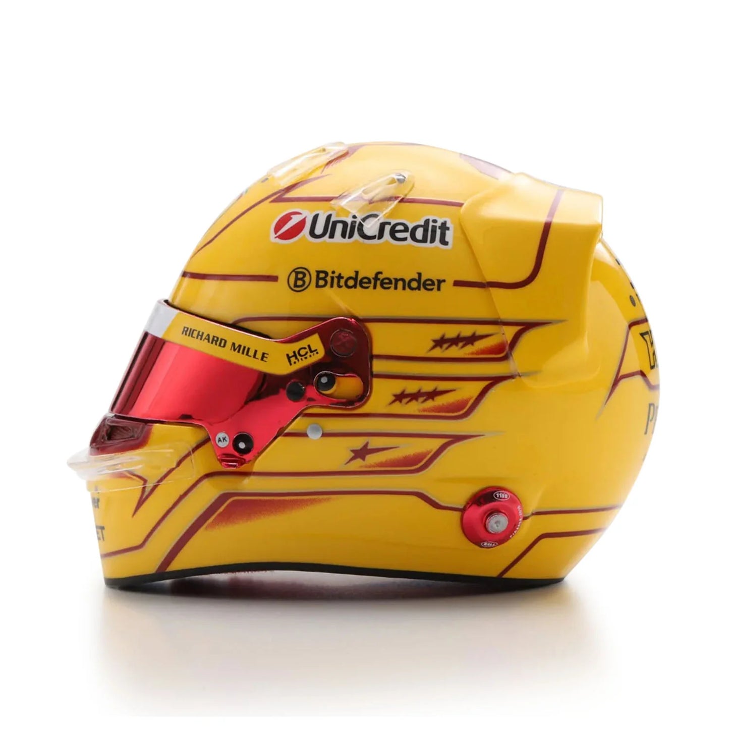 MINI HELMET IN SCALE 1:5 LEWIS HAMILTON SCUDERIA FERRARI 2025 LIMITED EDITION