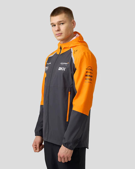 Mclaren Unisex Team Waterproof Rain Track Jacket Phantom – 2025 Edition