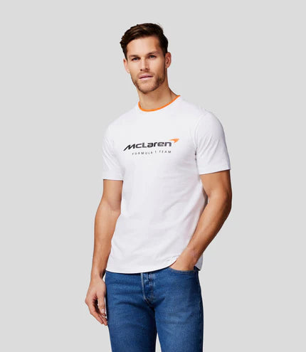 Mclaren Men's Core Essentials Performance Tee White – 2025 Edition