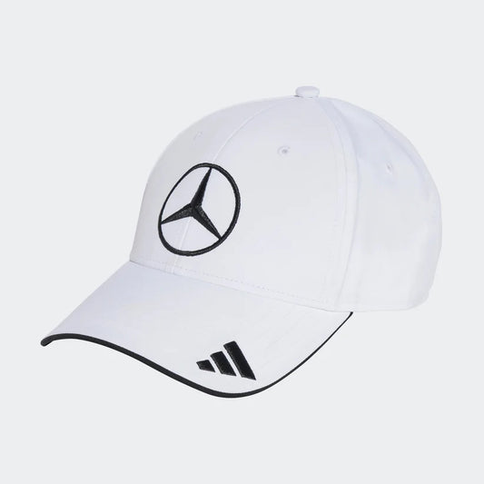 Mercedes-Amg Petronas F1 Team Baseball Race Cap Light Metal Badge White