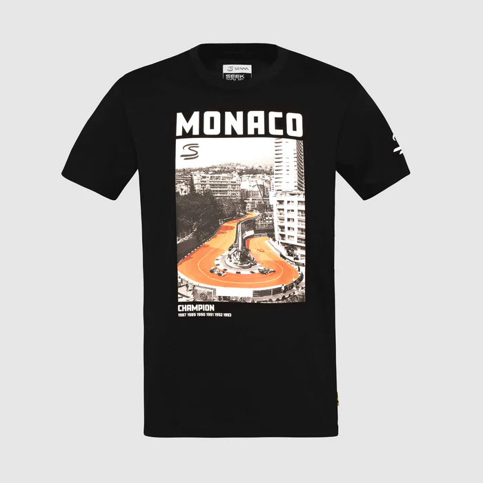 Ayrton Senna F1 Legacy Series Tee - Monaco Black – 2025 Edition