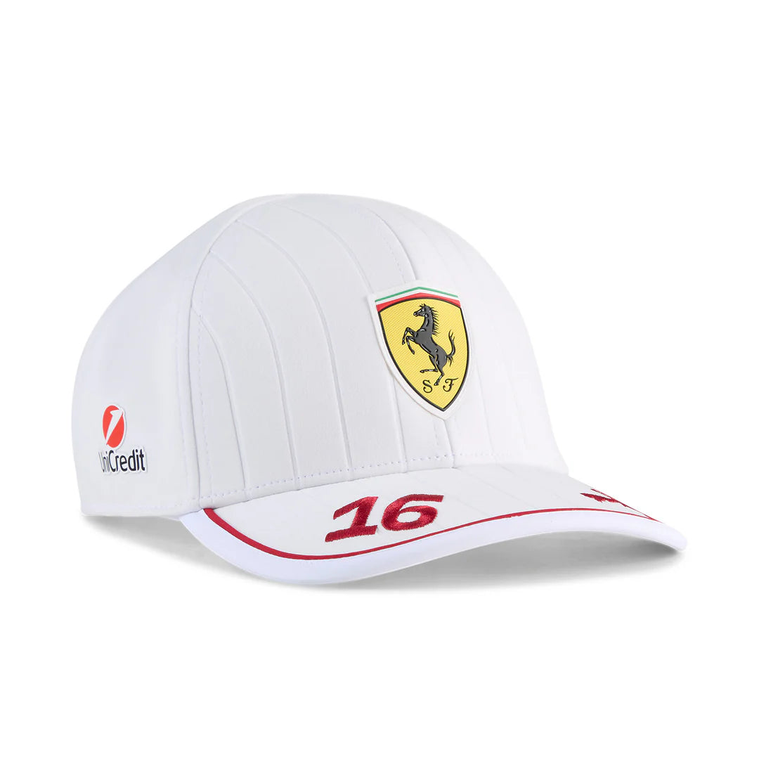 Scuderia Ferrari Leclerc Race Cap White