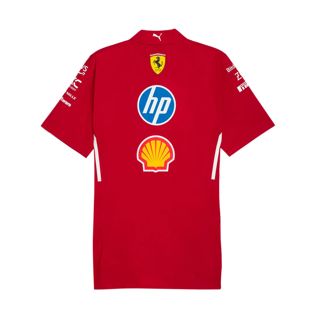 Scuderia Ferrari Team Button Up Shirt Dark Cherry – 2025 Edition