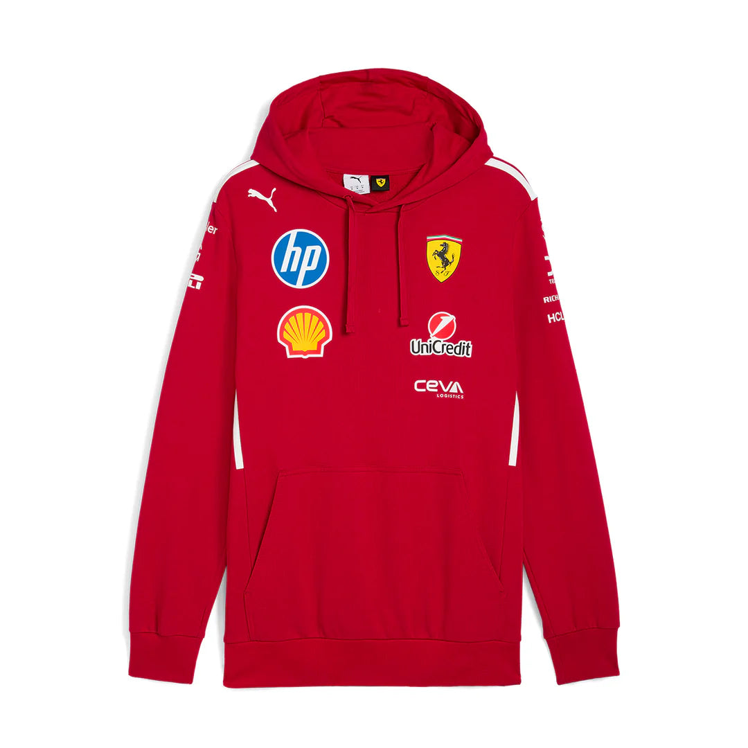 Scuderia Ferrari Team Hoodie Dark Cherry – 2025 Edition