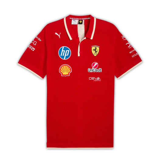 Scuderia Ferrari Team Special Edition Team Polo China Dark Cherry – 2025 Edition