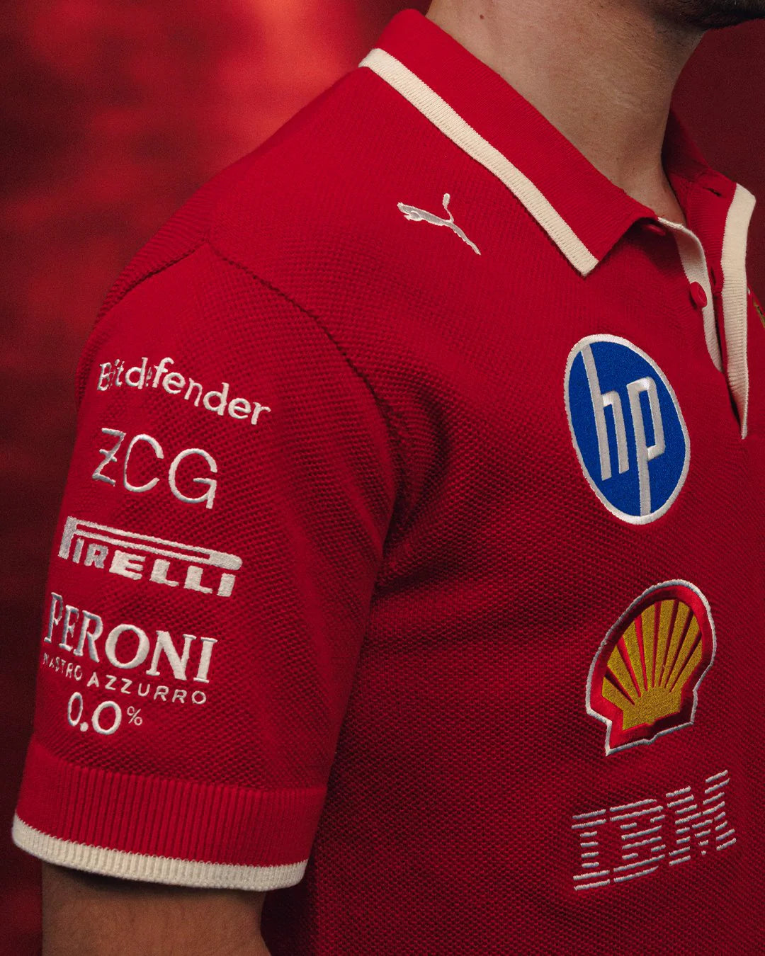 Scuderia Ferrari Team Special Edition Team Polo China Dark Cherry – 2025 Edition