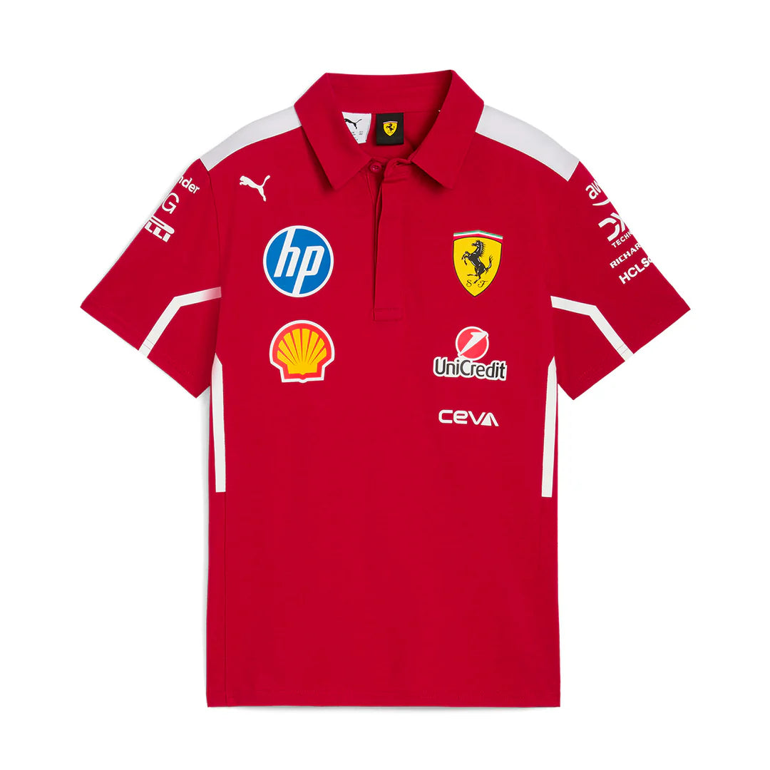 Scuderia Ferrari Team Team Polo Dark Cherry – 2025 Edition