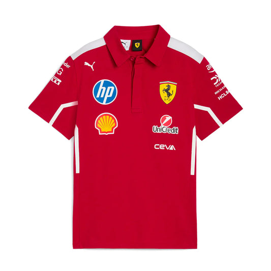 Scuderia Ferrari Team Team Polo Dark Cherry – 2025 Edition