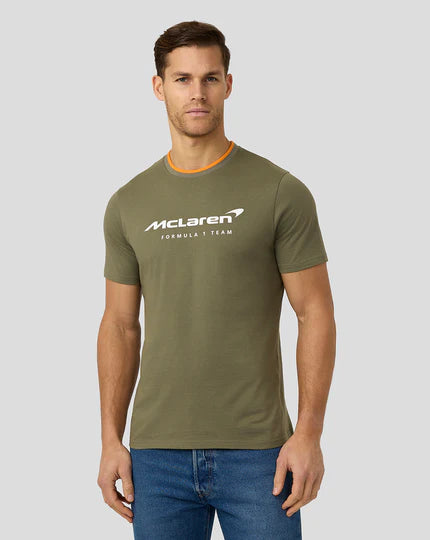 MCLAREN FORMULA 1 MENS CORE ESSENTIALS T-SHIRT GREEN