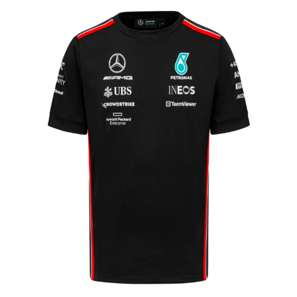 MERCEDES AMG PETRONAS F1  MENS DRIVER TEE 2023 (BLACK/WHITE)